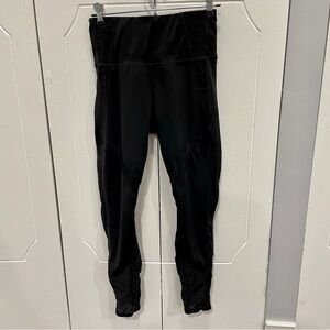 Athleta Black Mesh Leggings